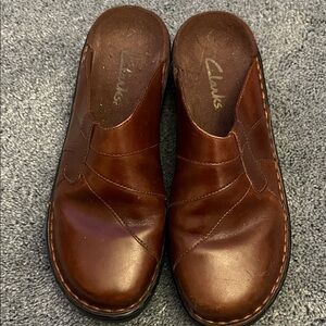 Clarks Rich Brown Leather Loafers